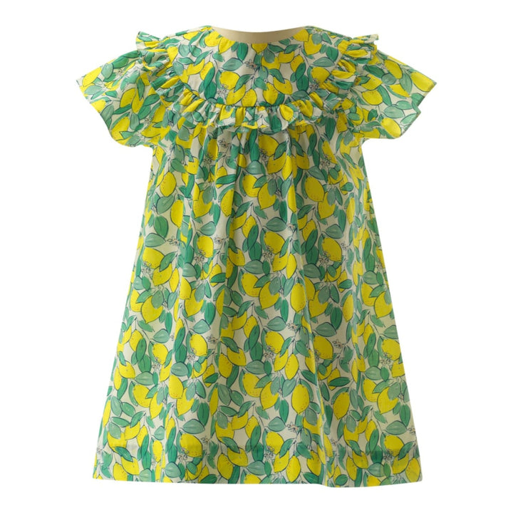 Lemon Frill Sundress - 6y - Dresses