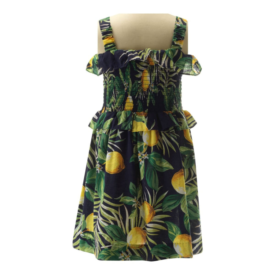 Lemon Ruffle Dress - Dresses