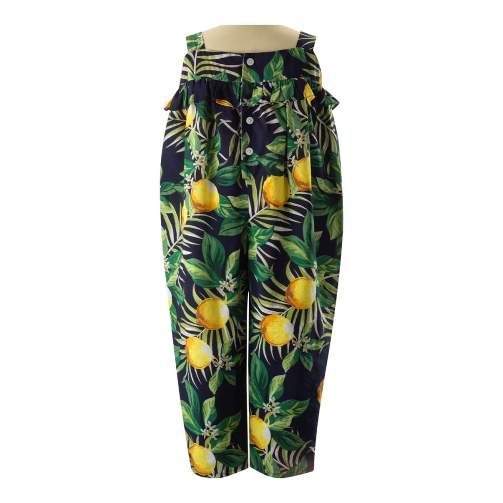 Lemon Ruffle Jumpsuit - Jumpsuit