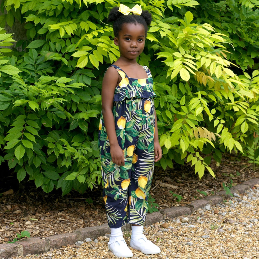 Lemon Ruffle Jumpsuit - Jumpsuit