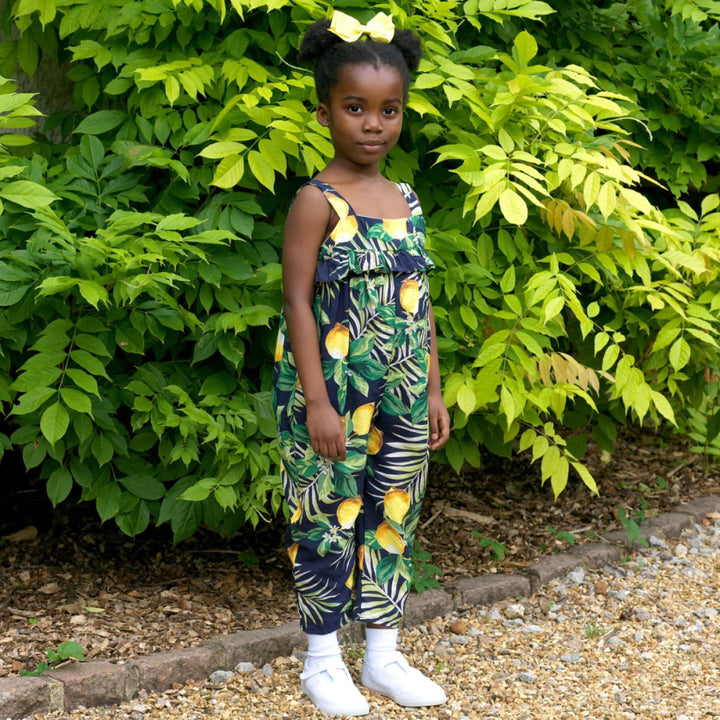 Lemon Ruffle Jumpsuit - Jumpsuit