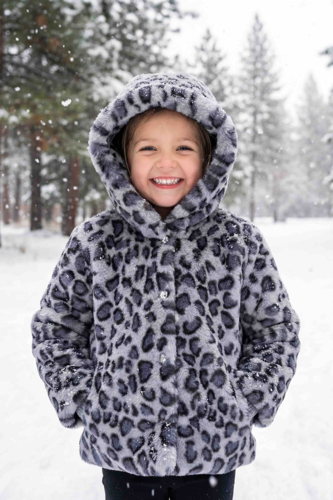 Leopard Faux Fur Jacket - Jacket