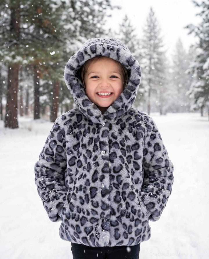 Leopard Faux Fur Jacket - Jacket