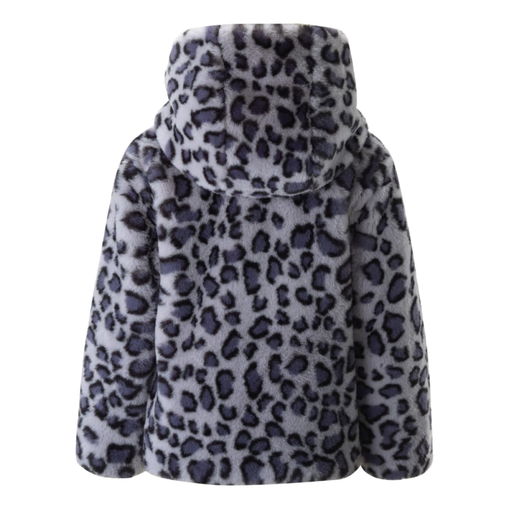 Leopard Faux Fur Jacket - Jacket