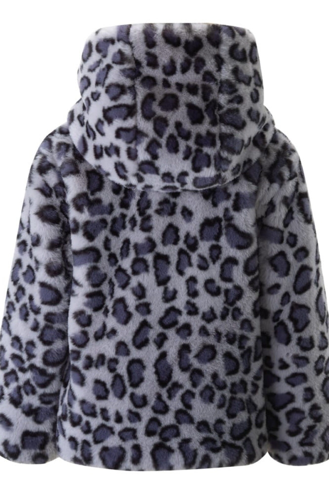 Leopard Faux Fur Jacket - Jacket