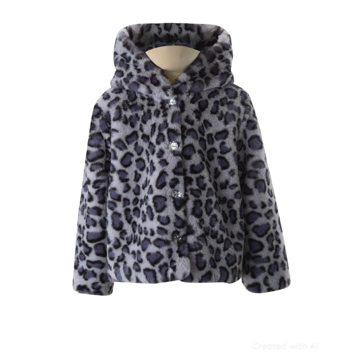 Leopard Faux Fur Jacket - Jacket