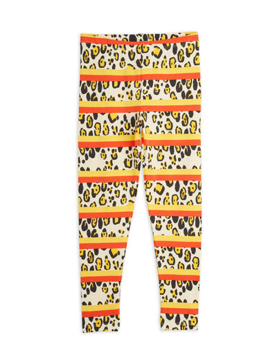 Leopard Stripe Aop Leggings - Multi - Leggings