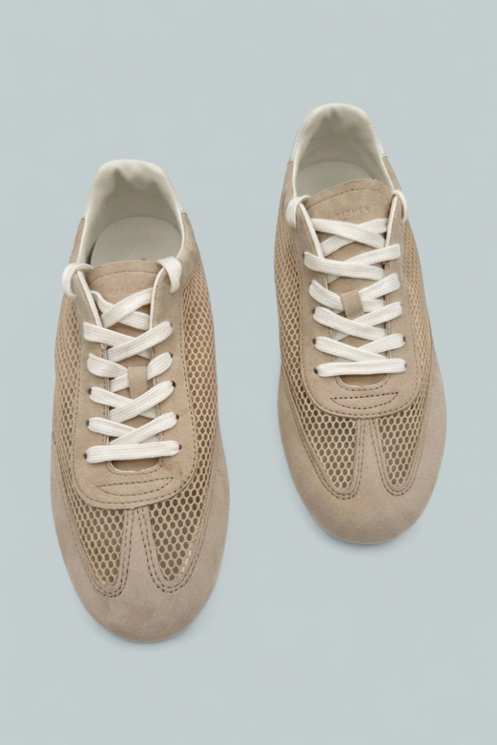 Lexxy Mesh Lace-Up Sneakers - Light Natural - 11 - Sneaker