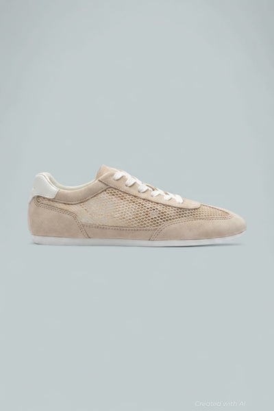 Lexxy Mesh Lace-Up Sneakers - Light Natural - 11 - Sneaker