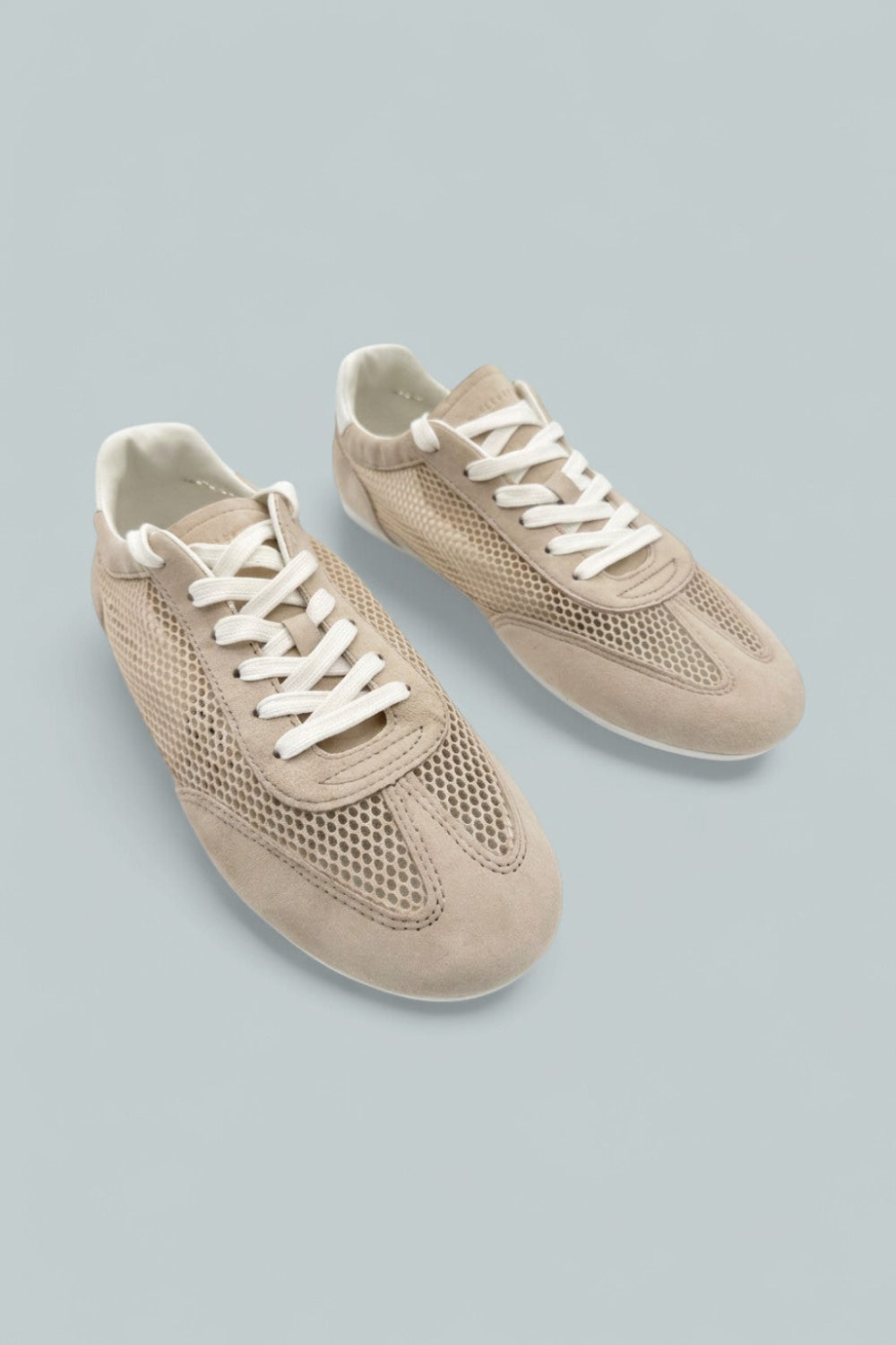 Lexxy Mesh Lace-Up Sneakers - Light Natural - 11 - Sneaker