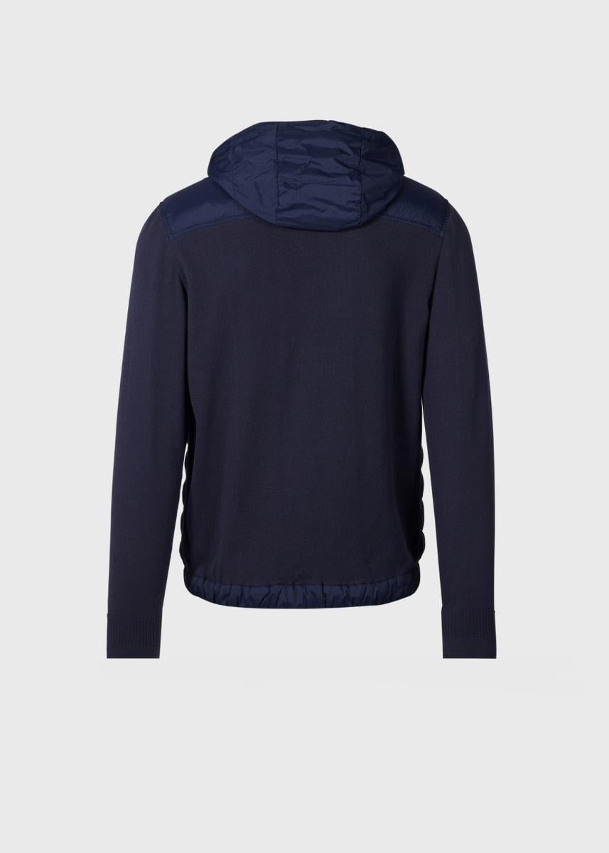 Quilted Jacket with Hood - Navy