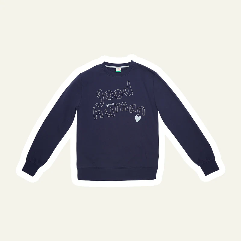 Good Human Adult Sweatshirt - Navy