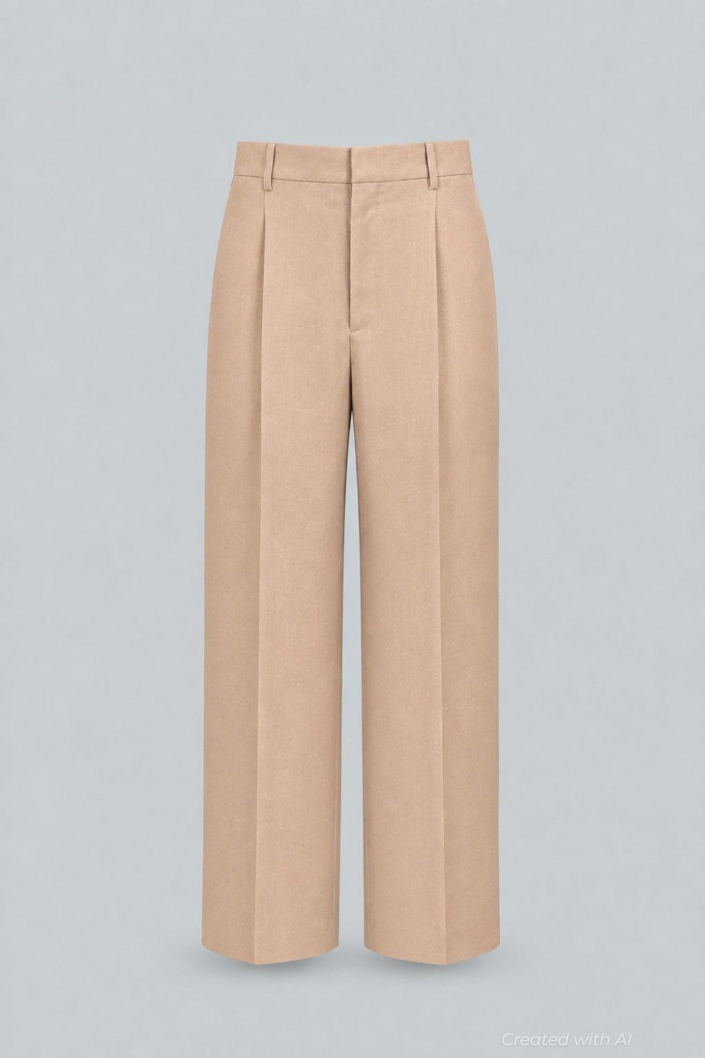Light Mid Rise Trouser - Khaki - Trouser