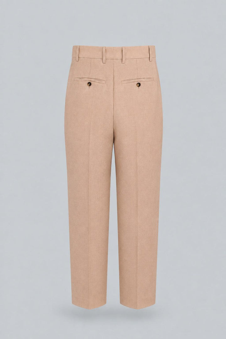 Light Mid Rise Trouser - Khaki - Trouser