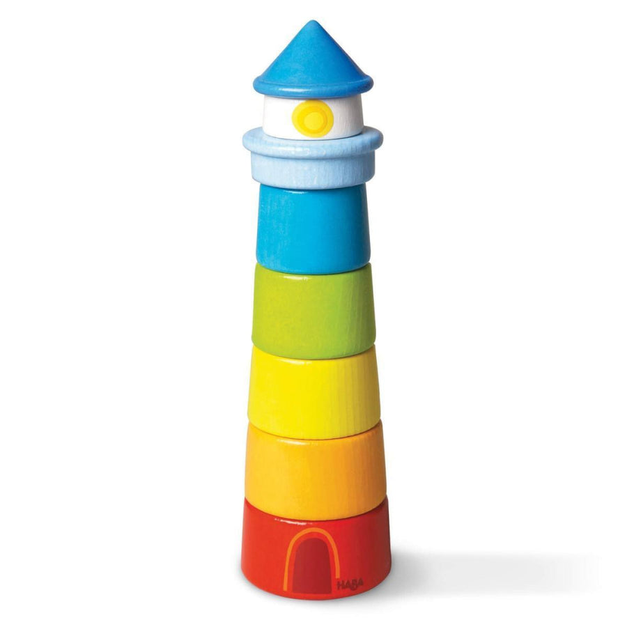 Lighthouse Wooden Rainbow Stacker - ’Blocks - Baby Kids Adult’