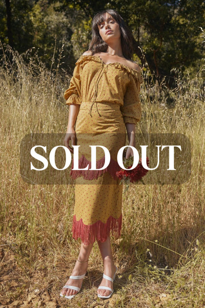 Liliana Peasant Top - Honeycomb/Mini Rose Floral - FINAL SALE - Shirt