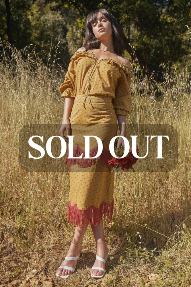 Liliana Peasant Top - Honeycomb/Mini Rose Floral - FINAL SALE - Shirt