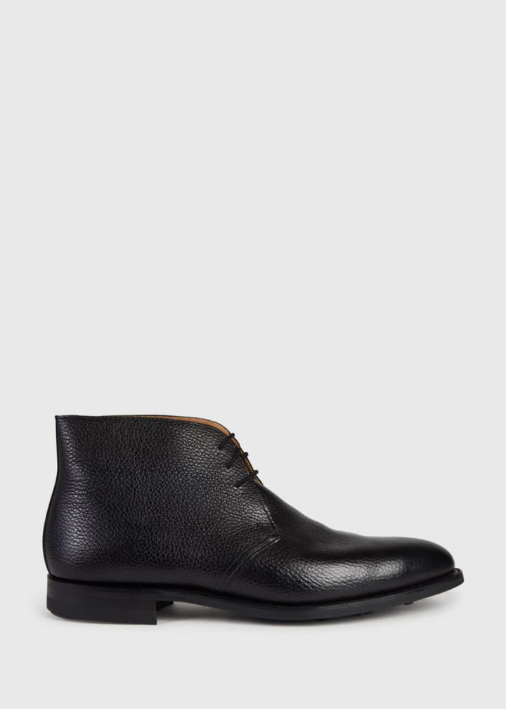 Linc Leather Chukka Boot - Black Grain - 7.5 - Boots