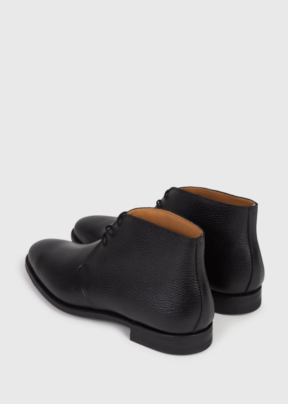 Linc Leather Chukka Boot - Black Grain - 7.5 - Boots
