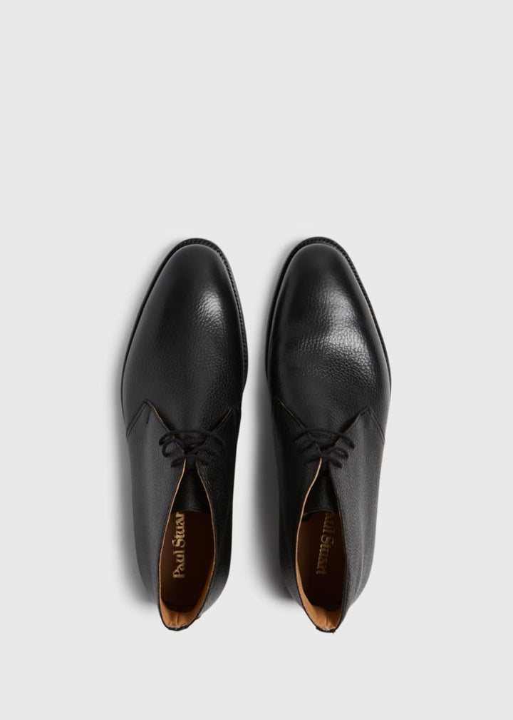 Linc Leather Chukka Boot - Black Grain - 7.5 - Boots