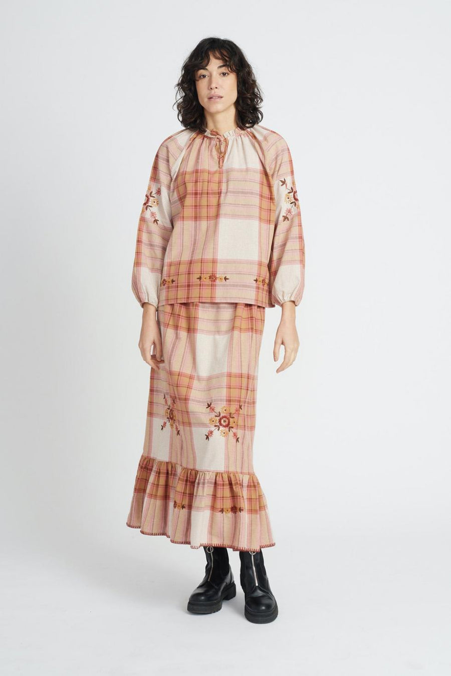 Linda Woman Skirt - Vintage Plaid - Skirt