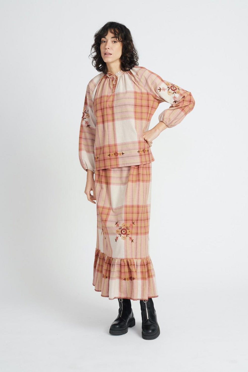 Linda Woman Skirt - Vintage Plaid - Skirt