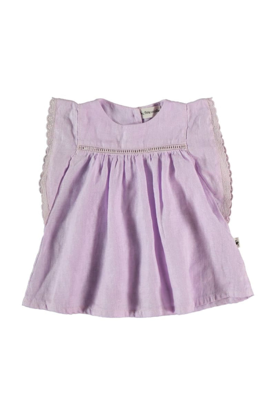 Linen Baby Dress - Mauve - 3M - Dresses