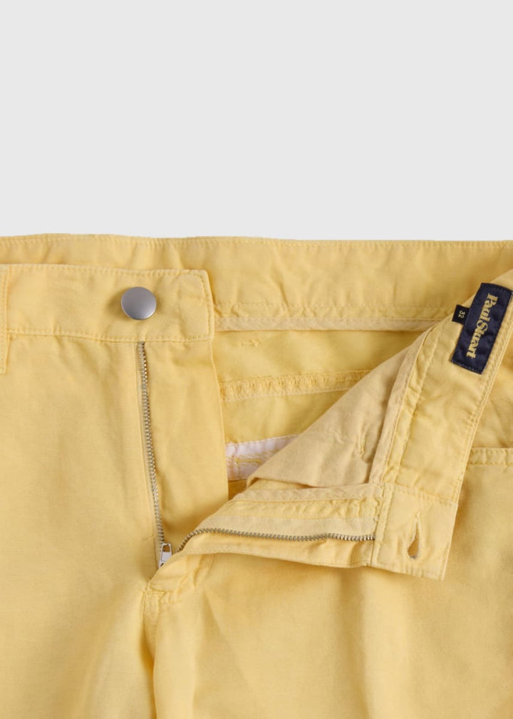 Linen & Cotton Five Pocket Pant - Yellow - Pants