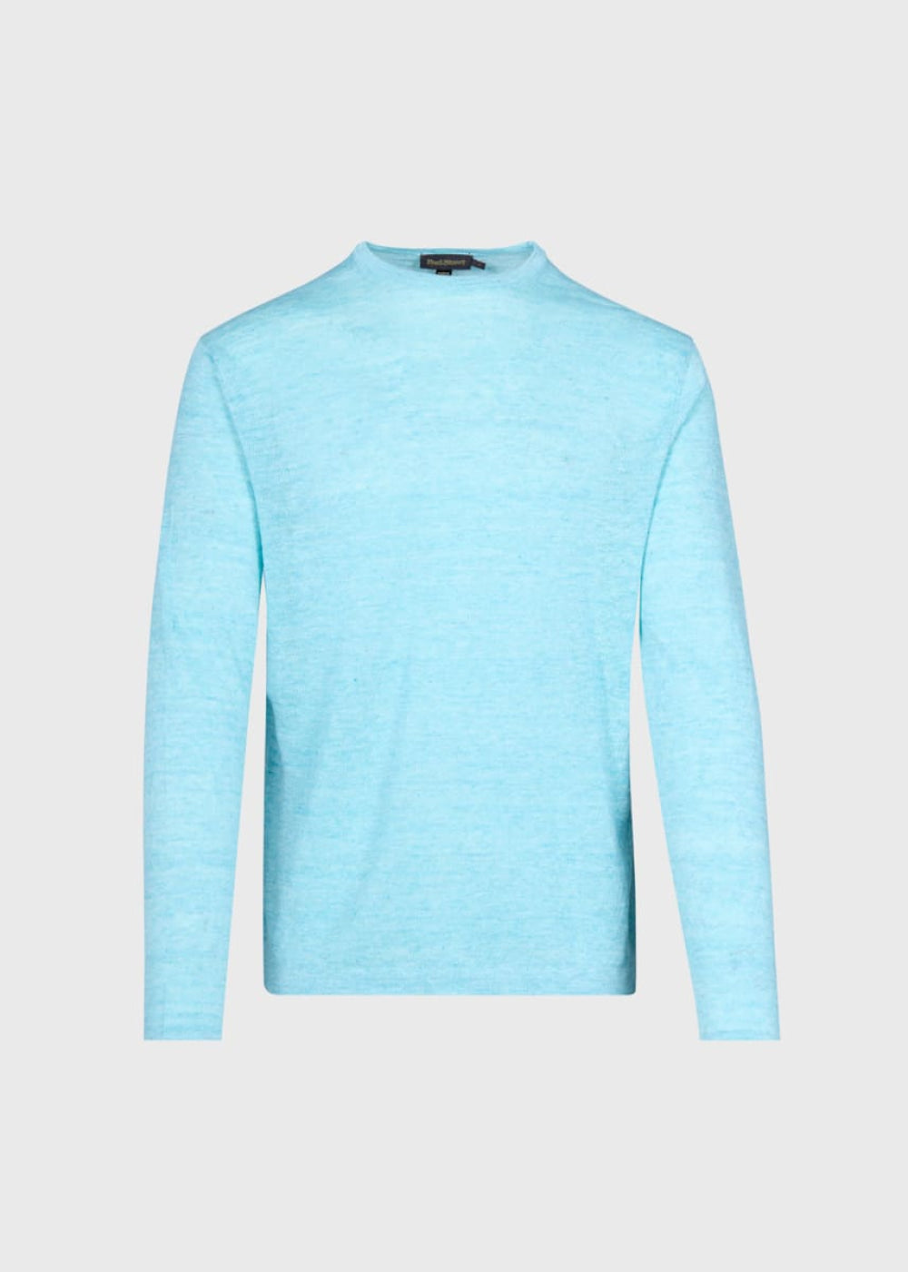Linen Crewneck Sweater - Turquoise - Sweater