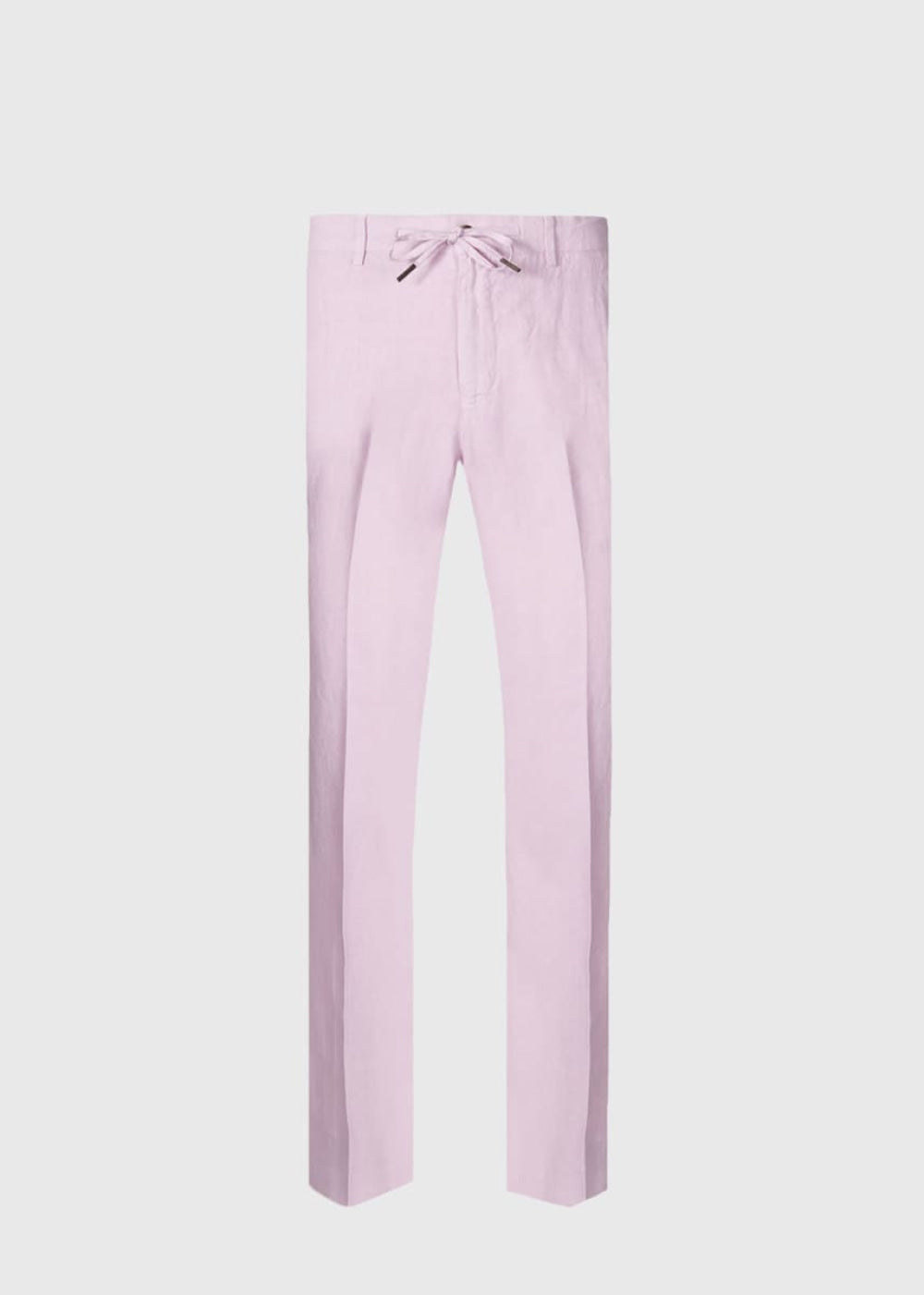 Linen Drawstring Trouser - Light Pink - Pants