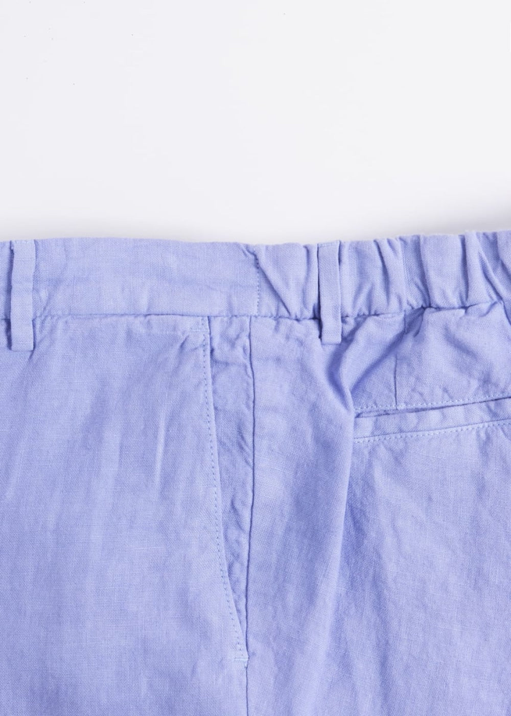 Linen Drawstring Trouser - Purple - 40 (Long) - Pants