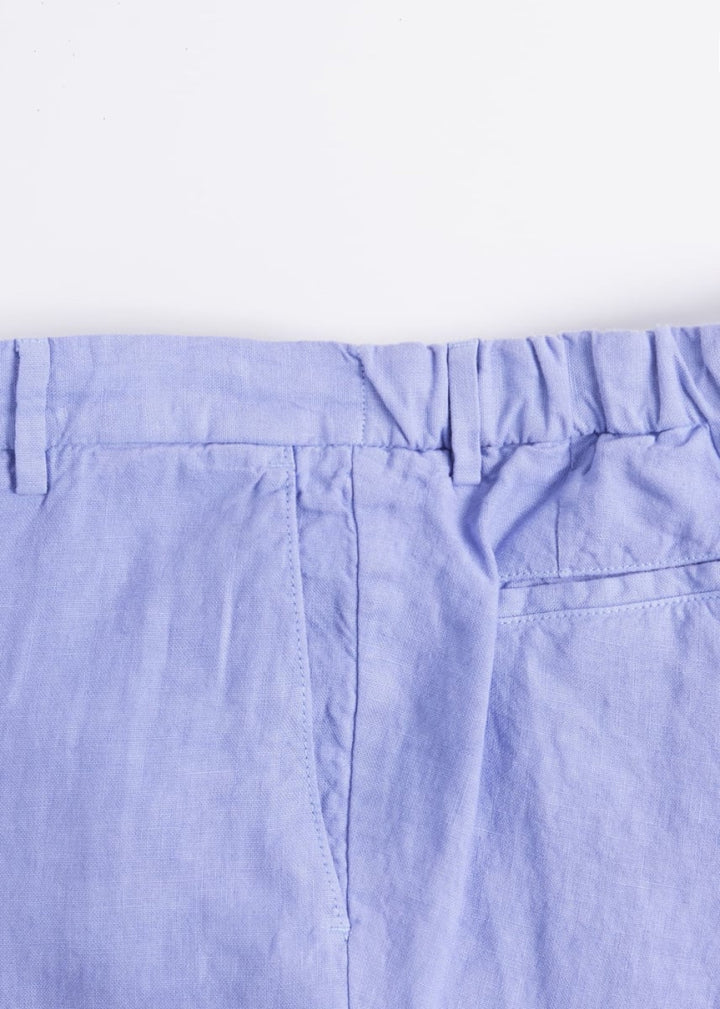 Linen Drawstring Trouser - Purple - 40 (Long) - Pants