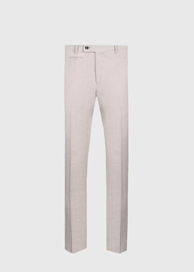 Linen Dress Trouser - Tan - 36 - Trouser