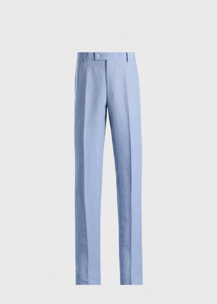 Linen Dress Trousers - Powder Blue - 34 - trouser - baby