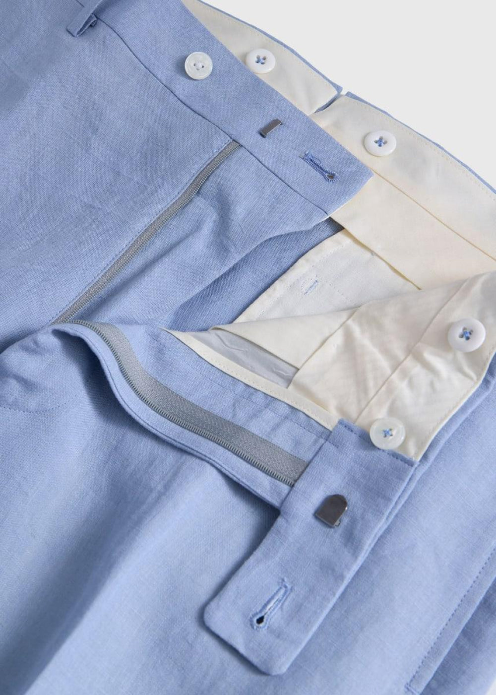 Linen Dress Trousers - Powder Blue - 34 - trouser - baby
