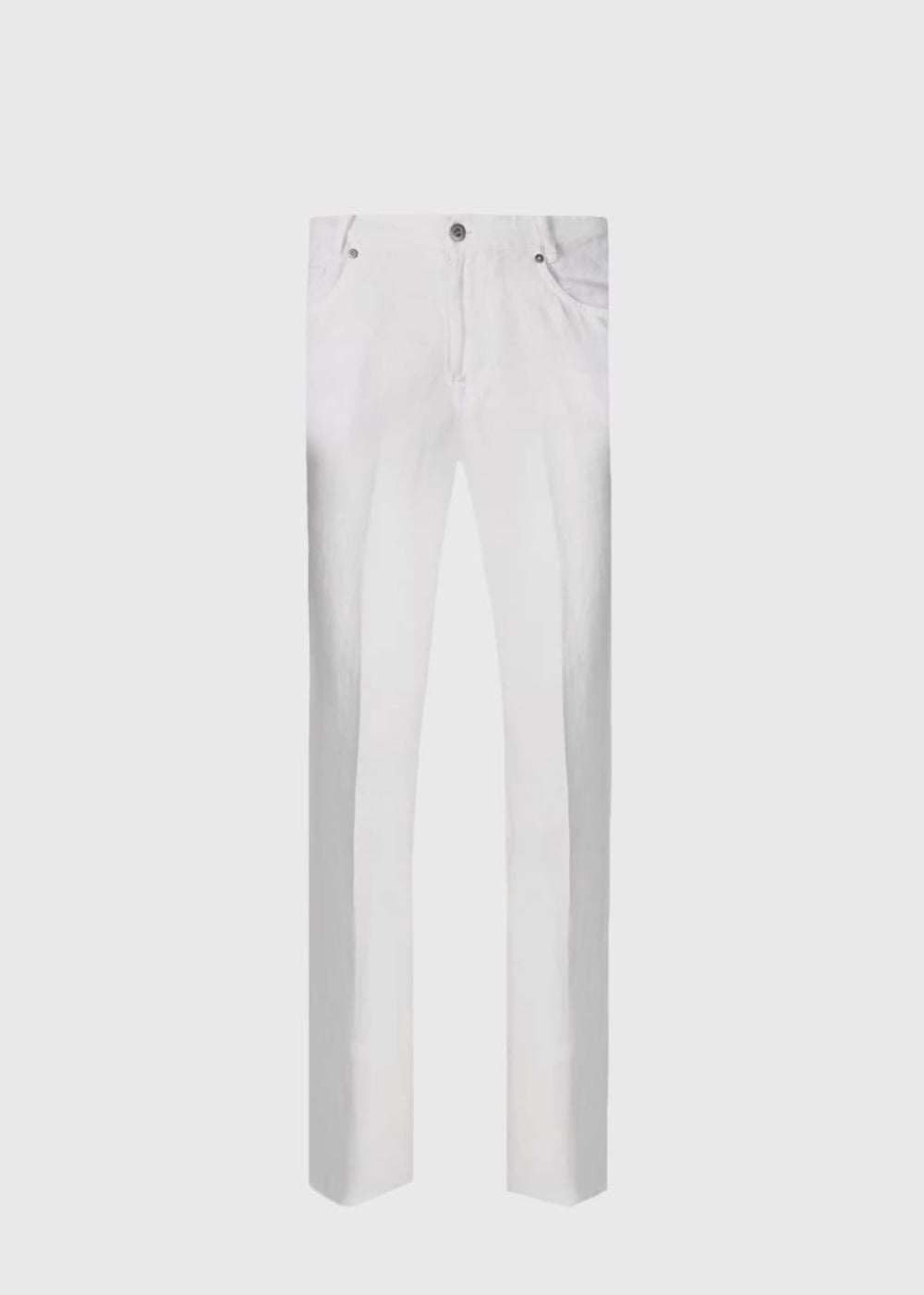Linen Five Pocket Pant - White - 40 (Long) - Pants