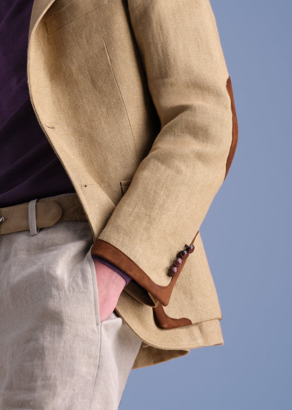 Linen Highlander Jacket - Natural - Blazer