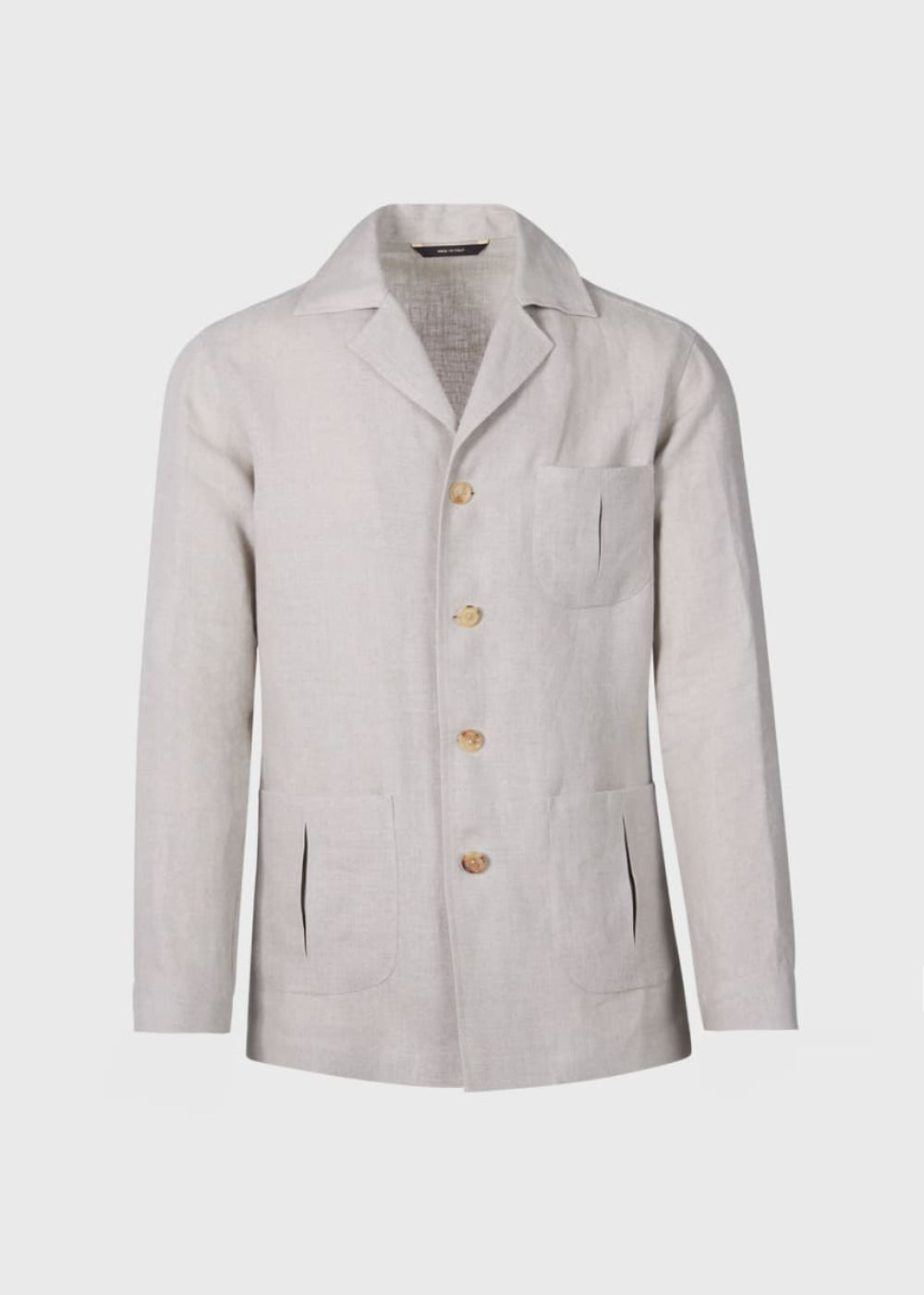 Linen Safari Jacket - Natural - 46 - Blazer