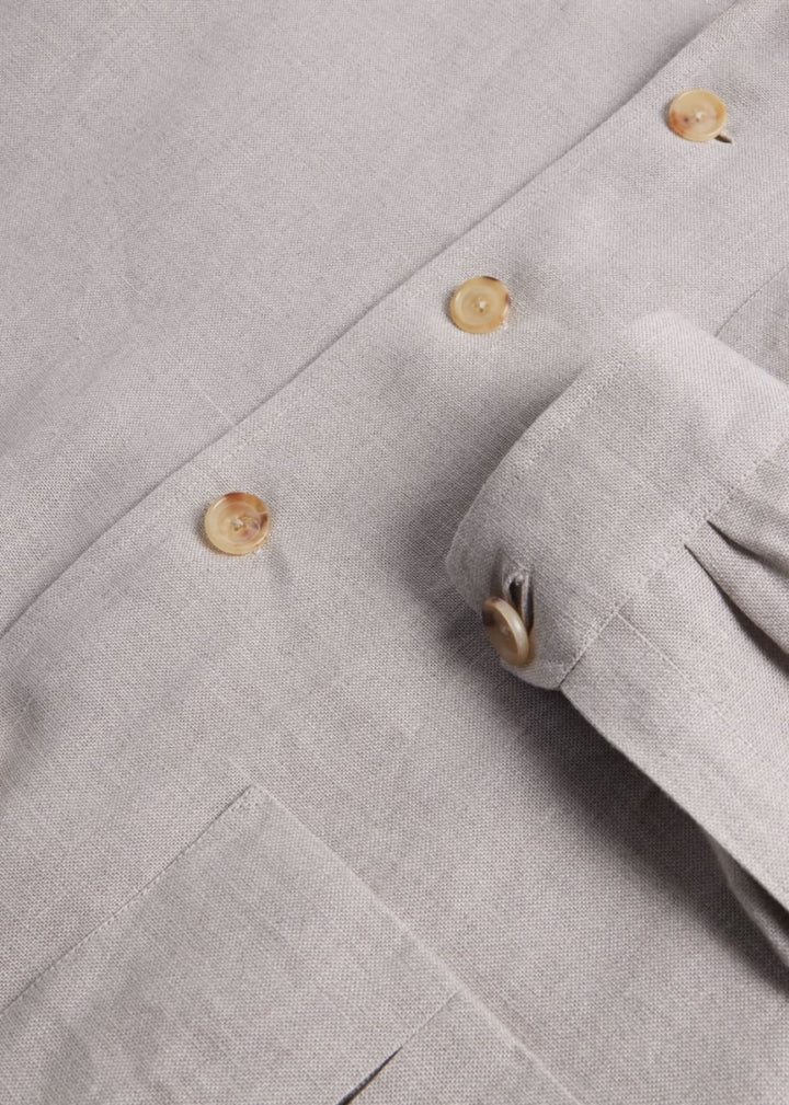 Linen Safari Jacket - Natural - 46 - Blazer