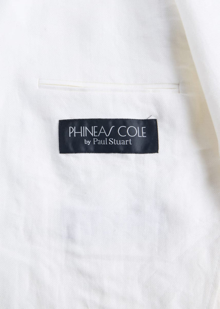 Linen Safari Jacket - White - Blazer