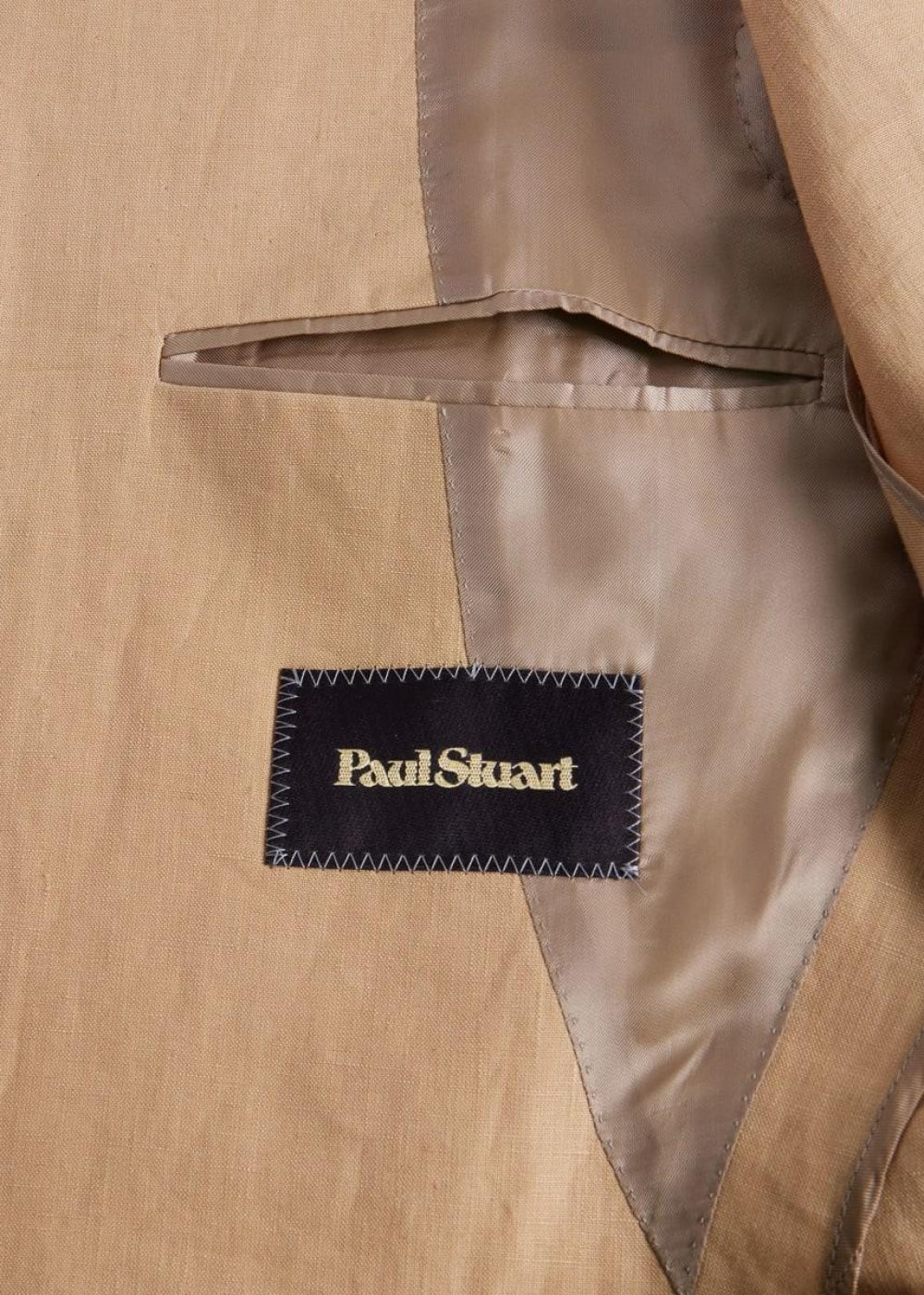 Linen Shawl Collar Dinner Jacket - Tan - Blazer