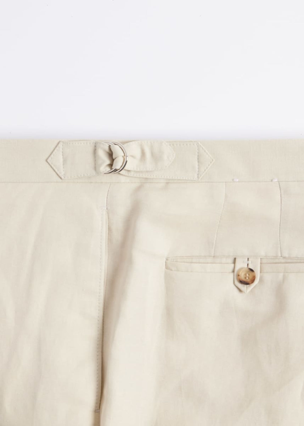 Linen & Silk Dress Trouser - light tan - 38 - Trouser