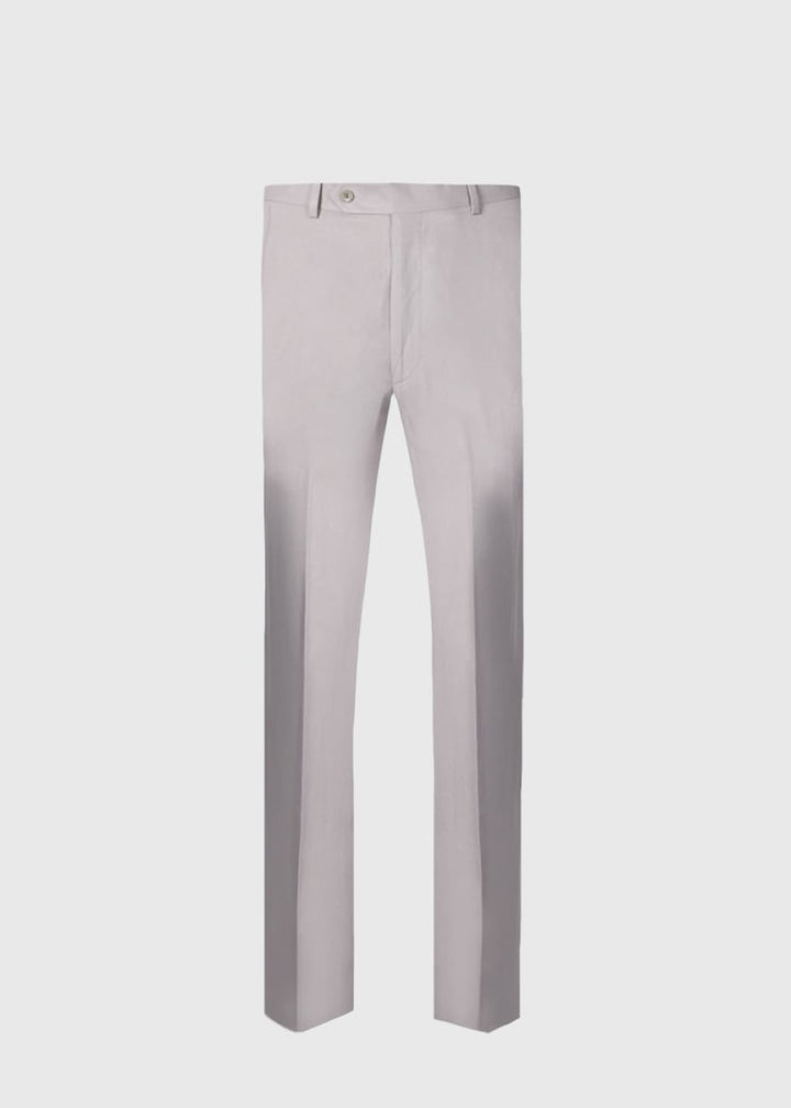 Linen & Silk James Dress Trouser - Grey - 42 - Trouser