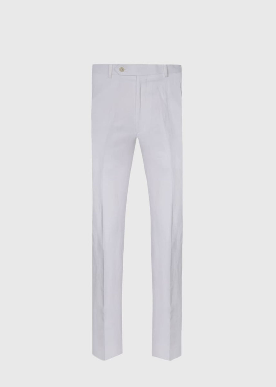 Linen & Silk James Dress Trouser - White - trouser - baby