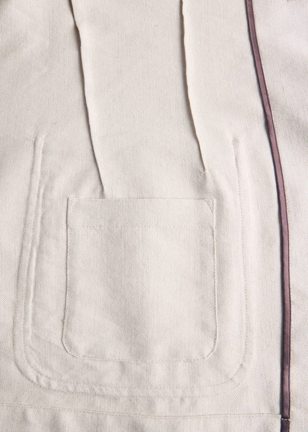 Linen Technical Canvas Jacket - Natural - Jacket