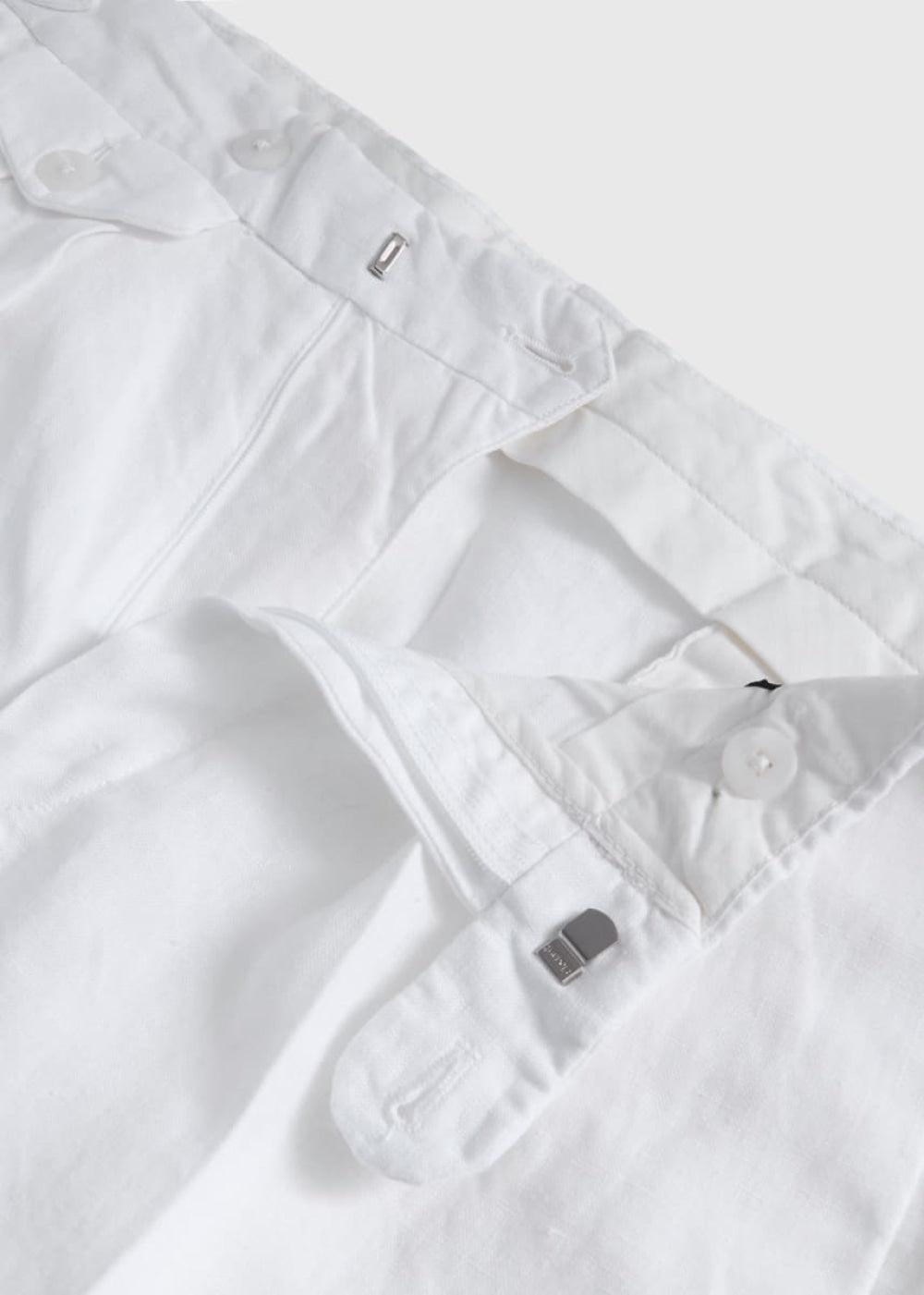 Linen Walk Short - White - Shorts