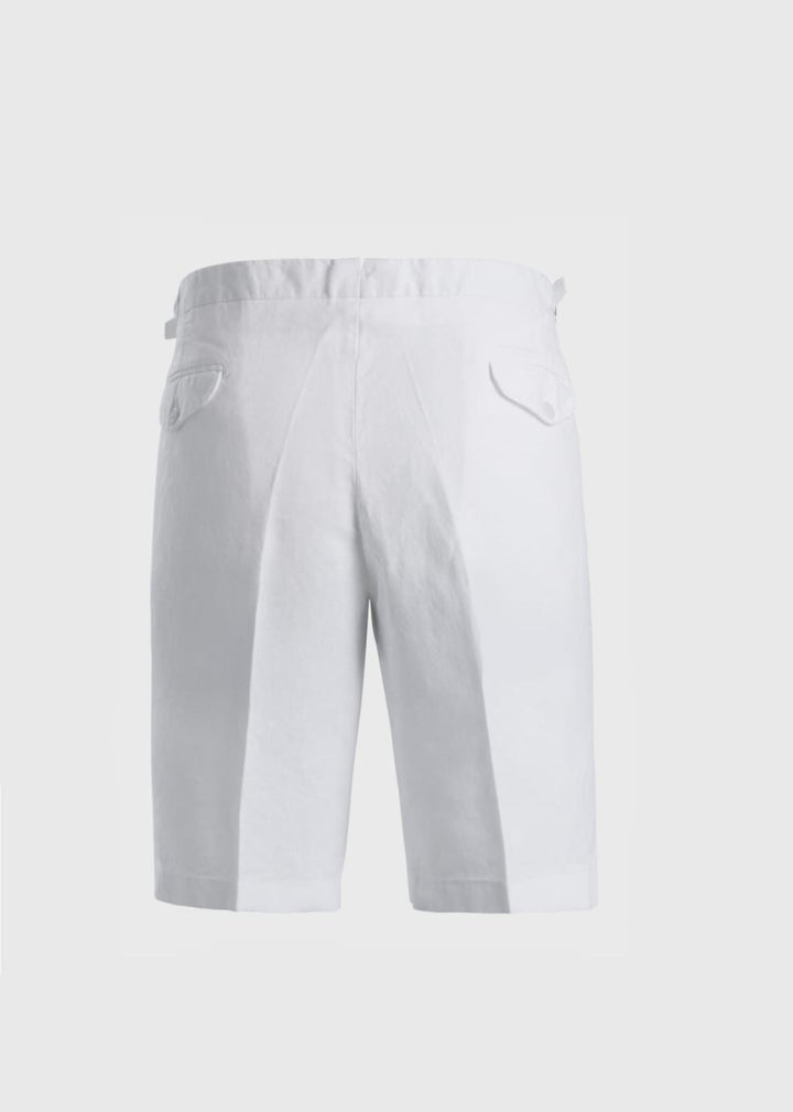 Linen Walk Short - White - Shorts