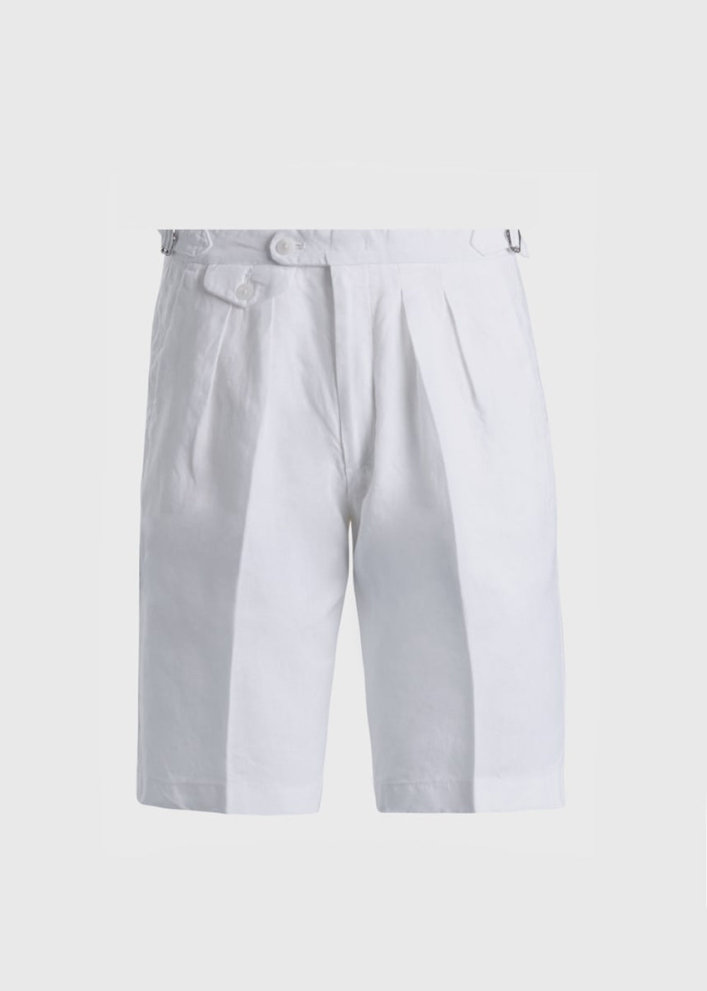 Linen Walk Short - White - Shorts