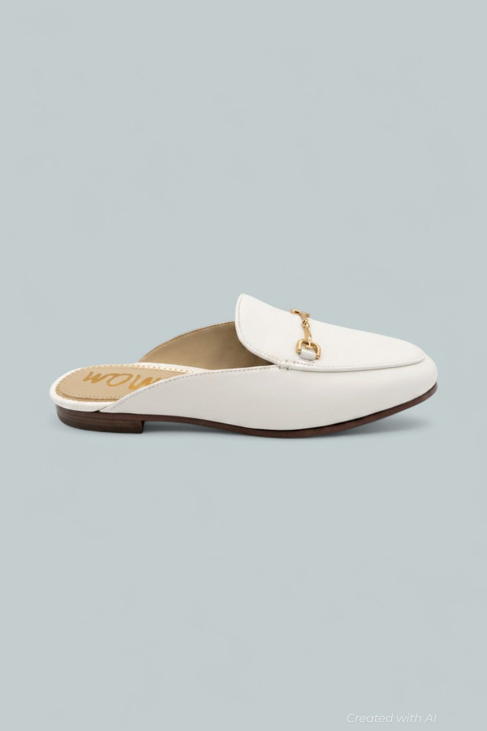 Linnie Apron Toe Mules - White - 7 - Mules