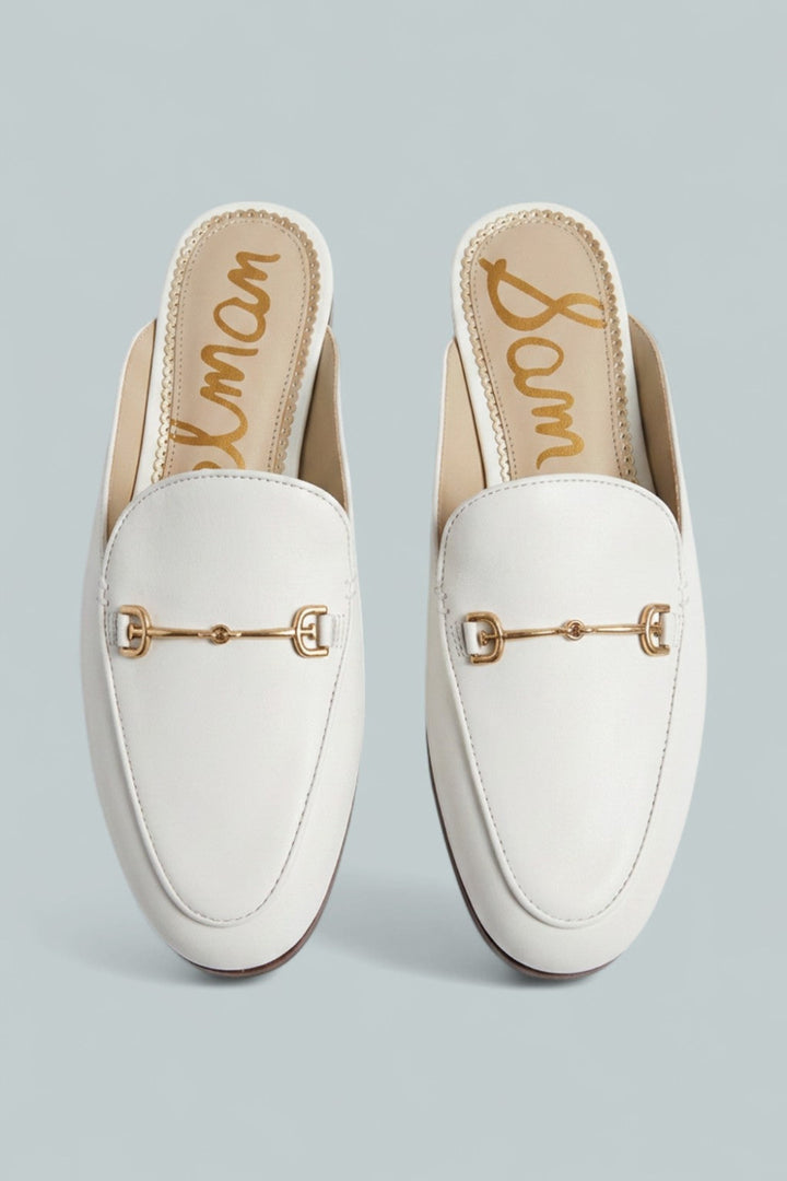 Linnie Apron Toe Mules - White - 7 - Mules